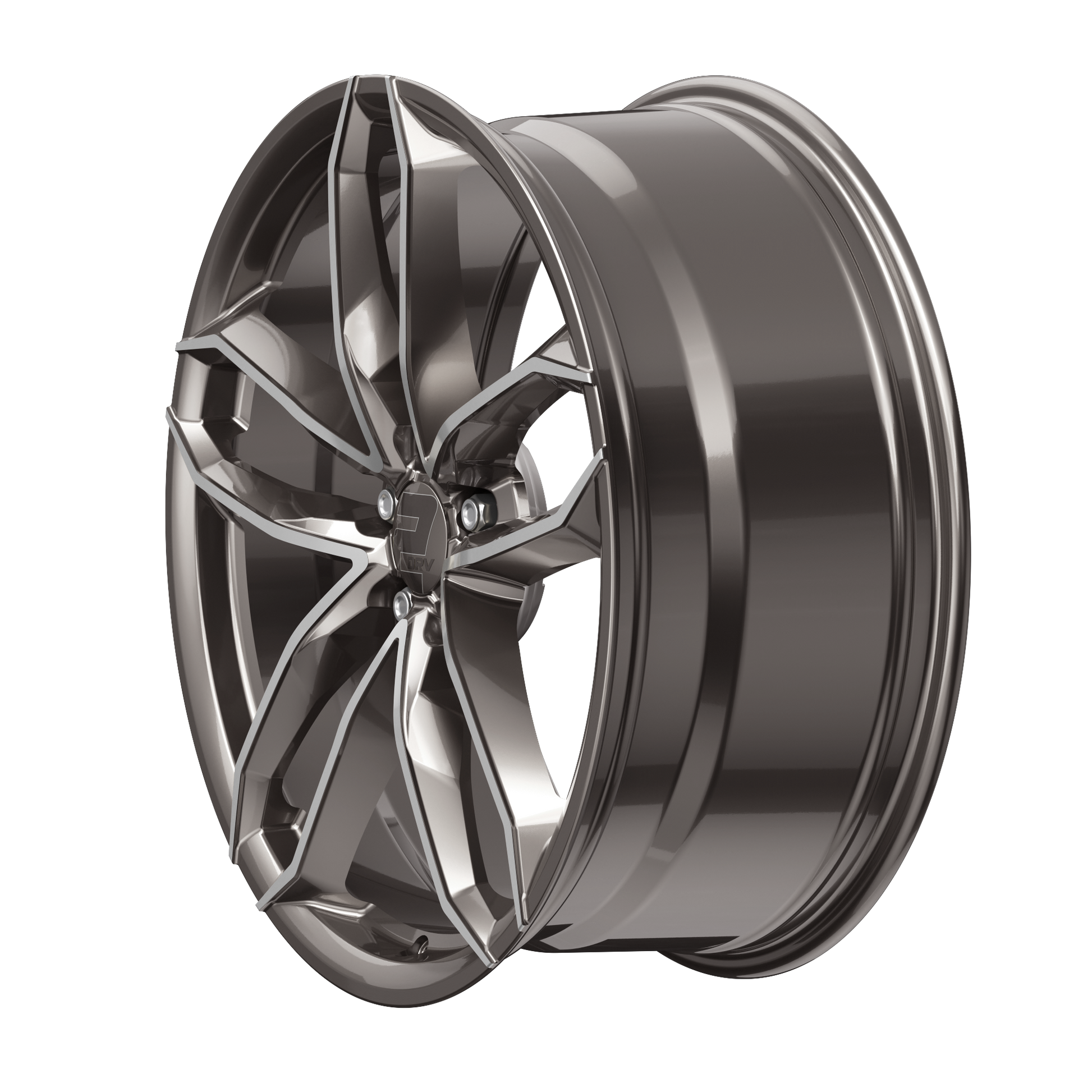 2DRV Felge WH33 Platin Grau Hochglanzpoliert