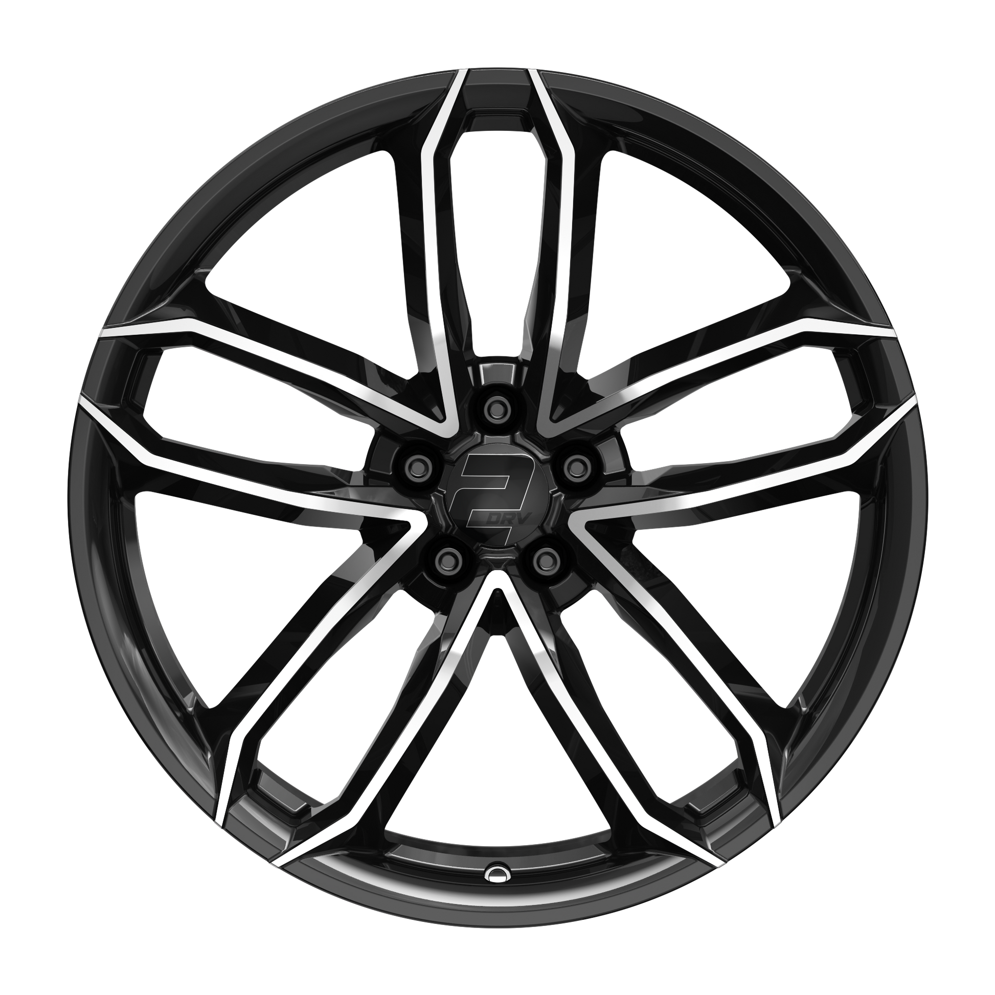 2DRV Felge WH33 Schwarz Hochglanzpoliert