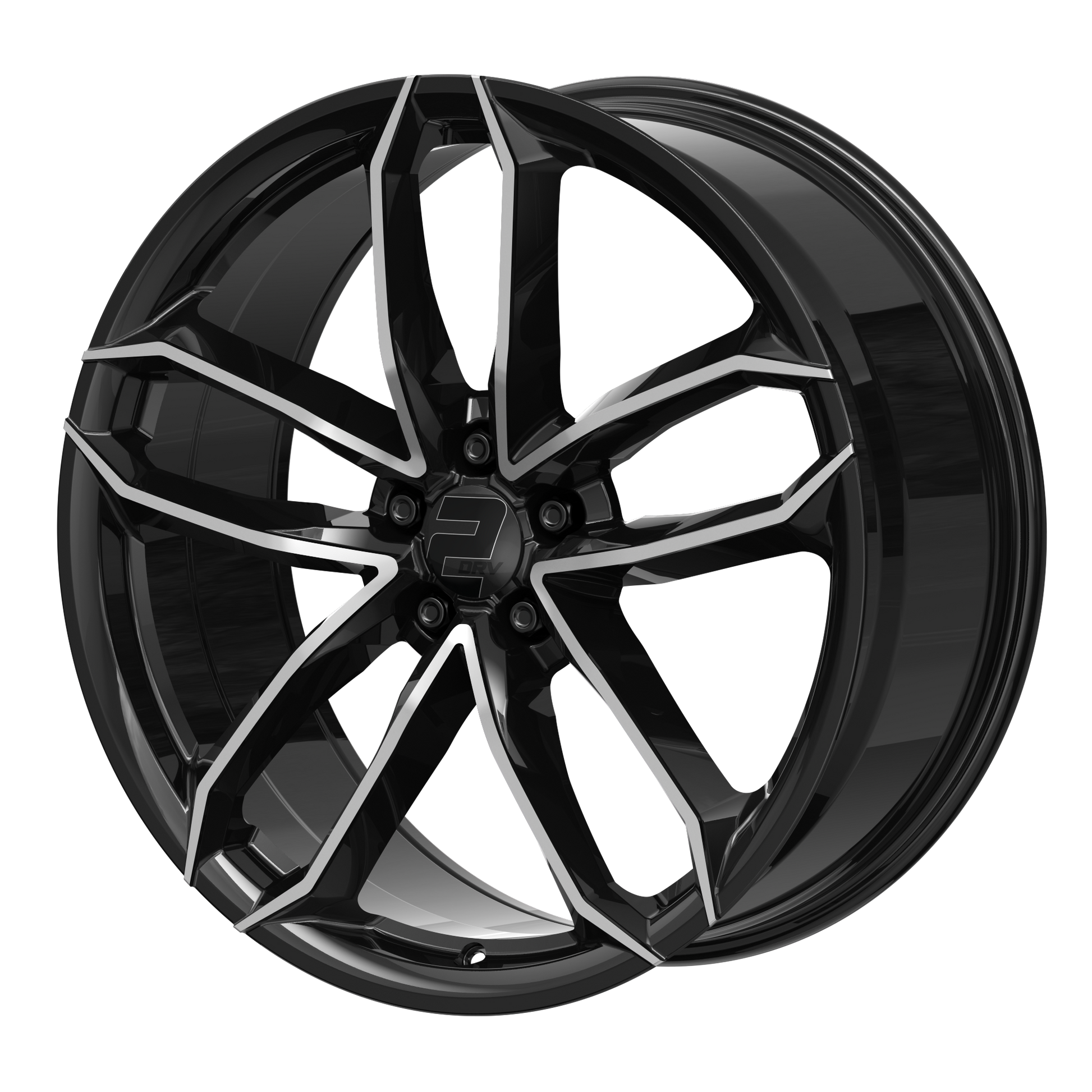 2DRV Felge WH33 Schwarz Hochglanzpoliert