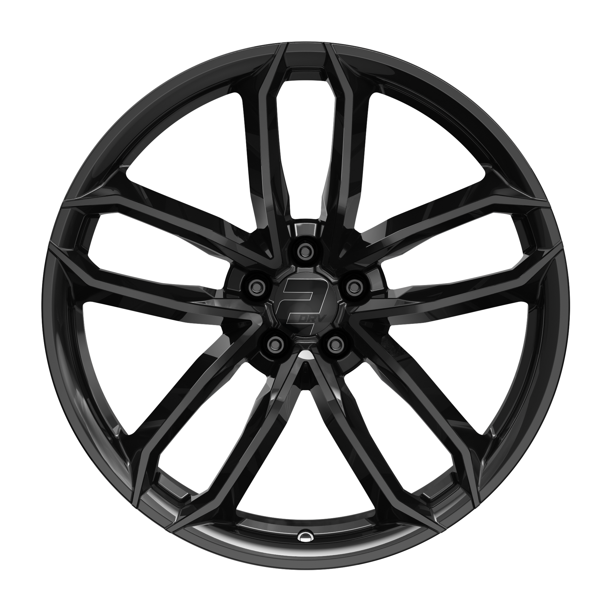 2DRV Felge WH33 Schwarz glänzend lackiert