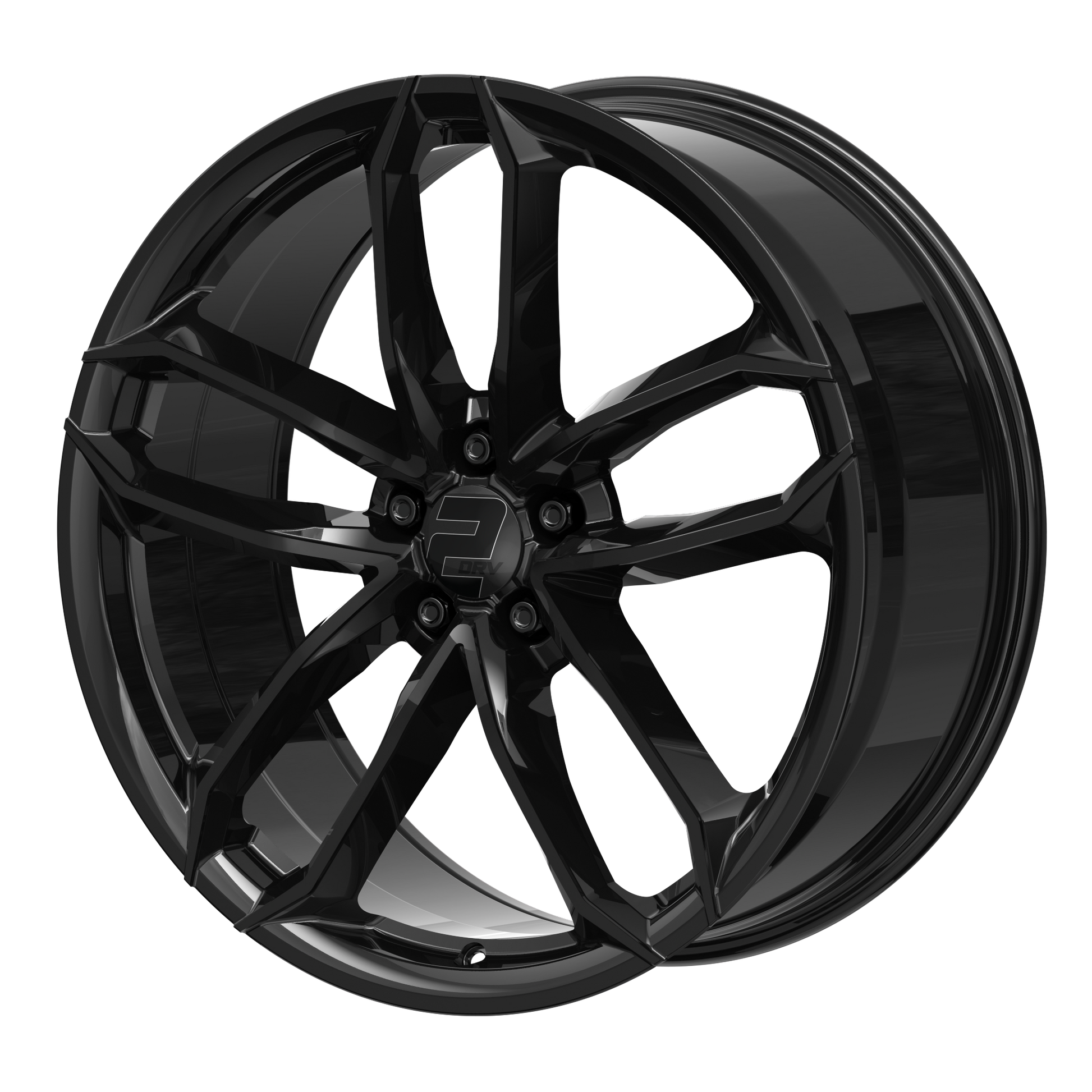 2DRV Felge WH33 Schwarz glänzend lackiert