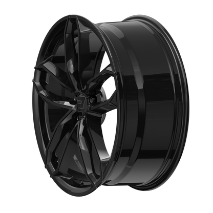 2DRV Felge WH33 Schwarz glänzend lackiert