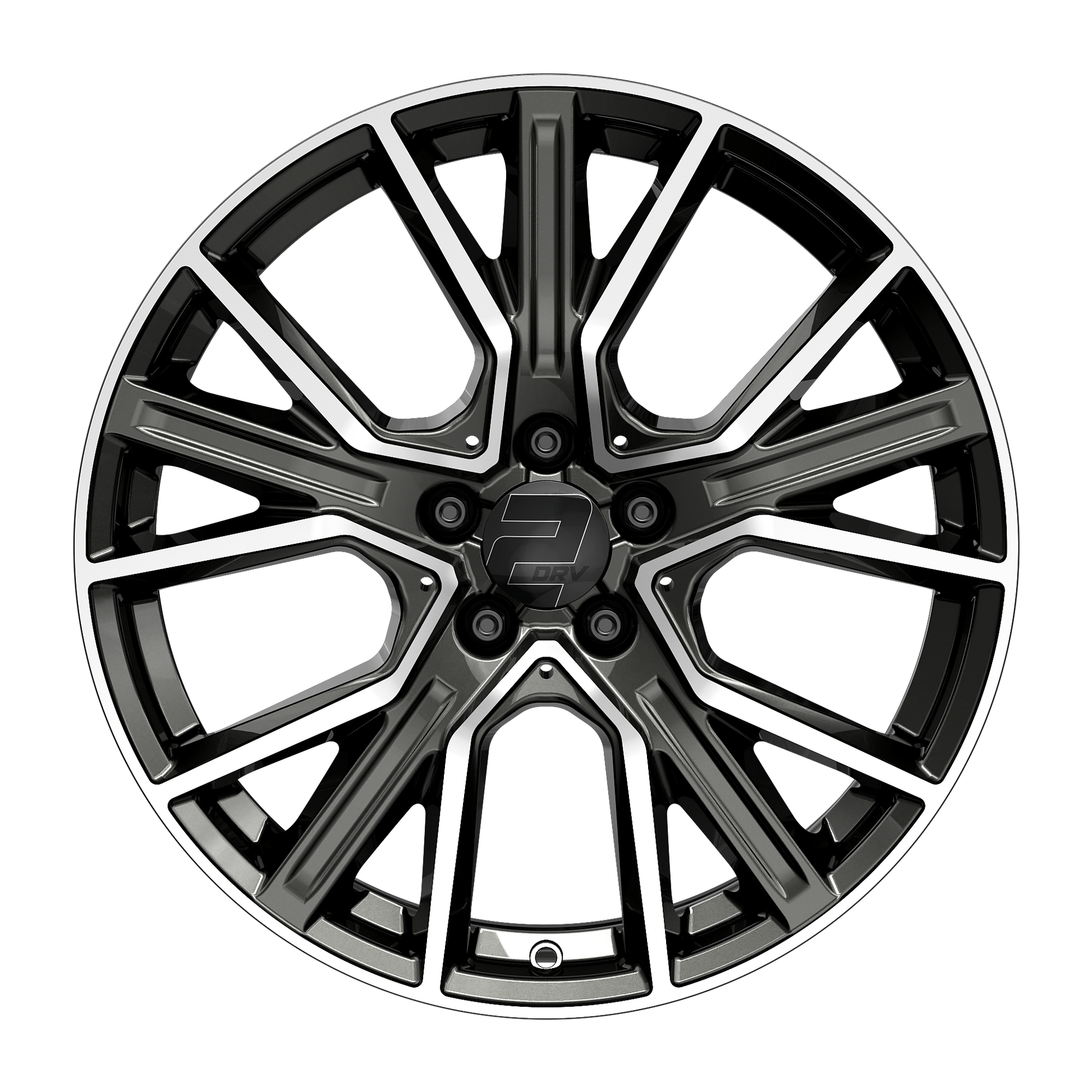 2DRV Felge WH34 Dark Gunmetal Hochglanzpoliert
