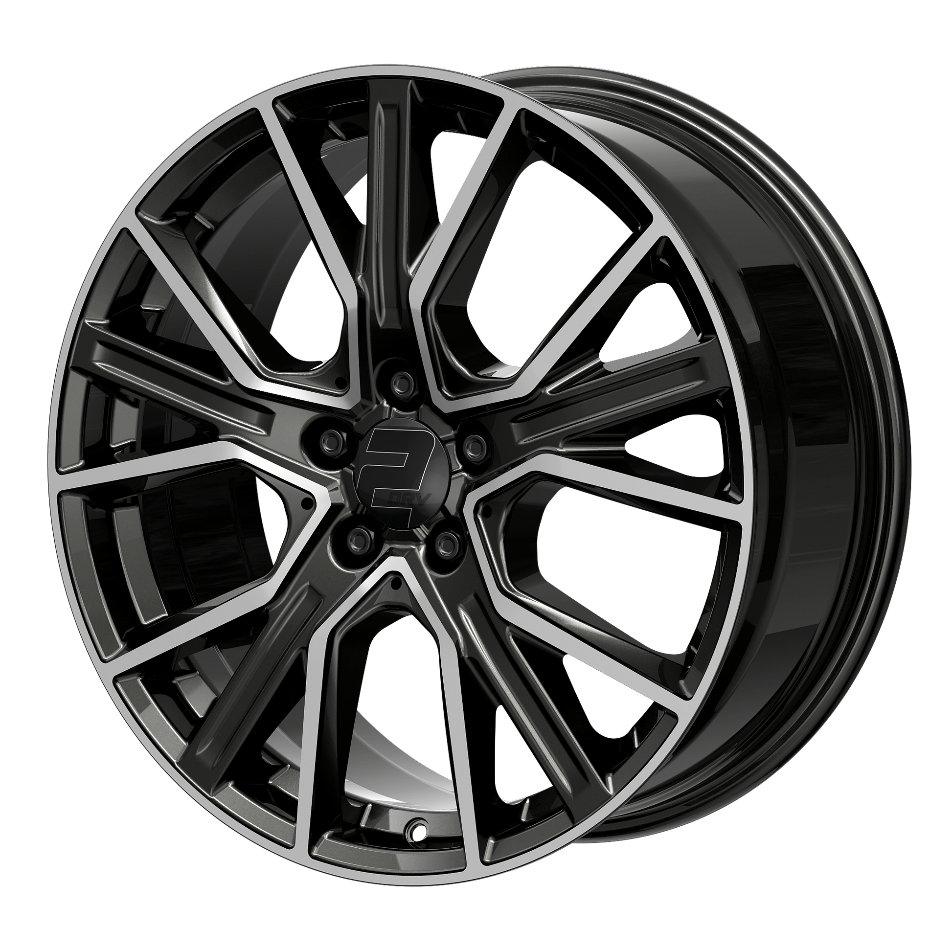 2DRV Felge WH34 Dark Gunmetal Hochglanzpoliert