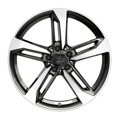 2DRV Felge WH36 Dark Gunmetal Hochglanzpoliert