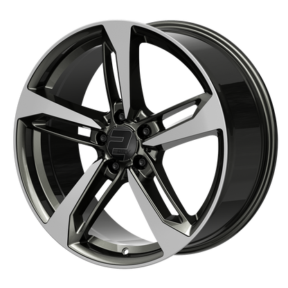 2DRV Felge WH36 Dark Gunmetal Hochglanzpoliert