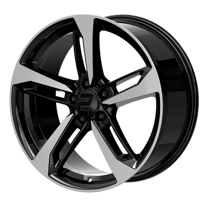 2DRV Felge WH36 Schwarz Hochglanzpoliert