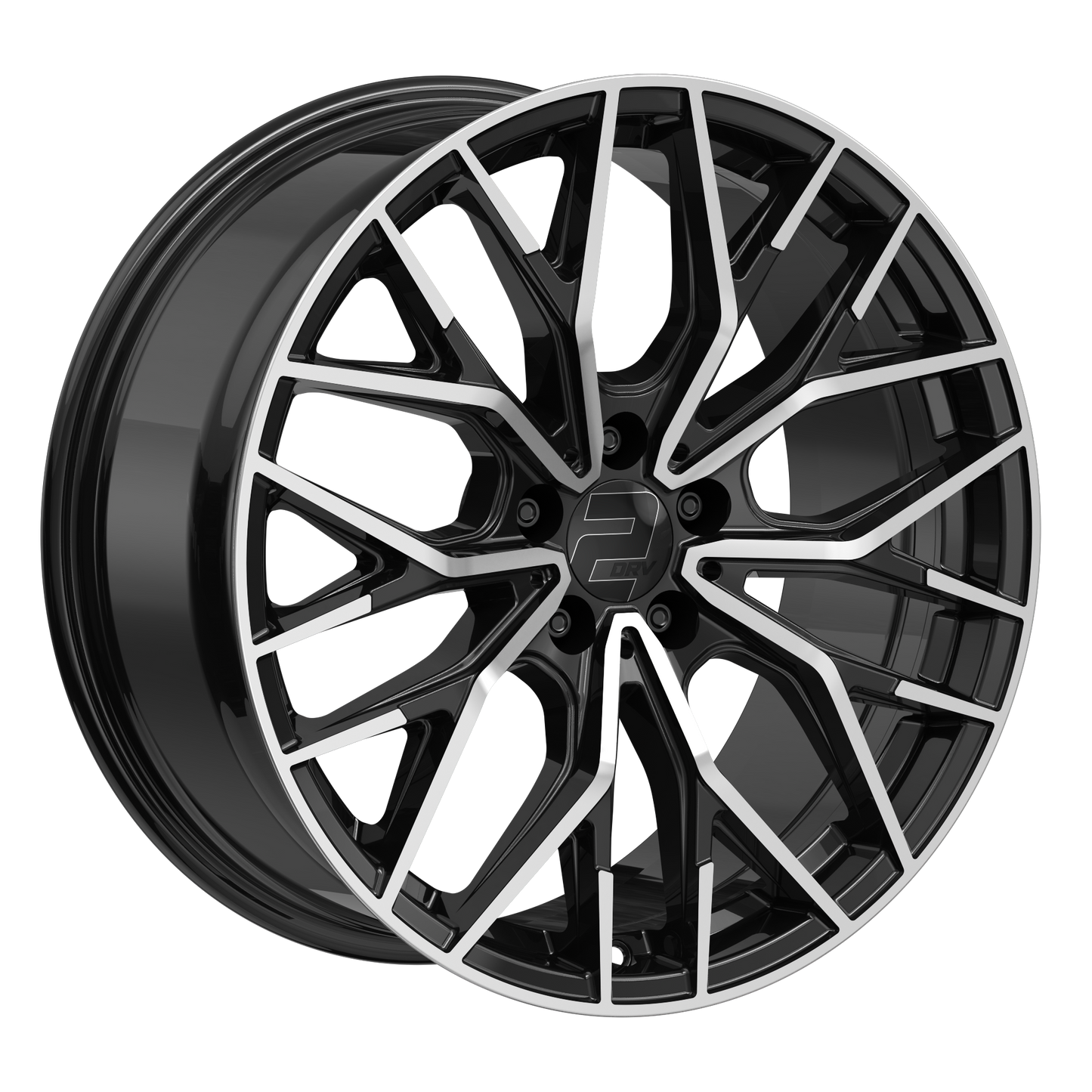 2DRV Felge WH37 Schwarz Hochglanzpoliert