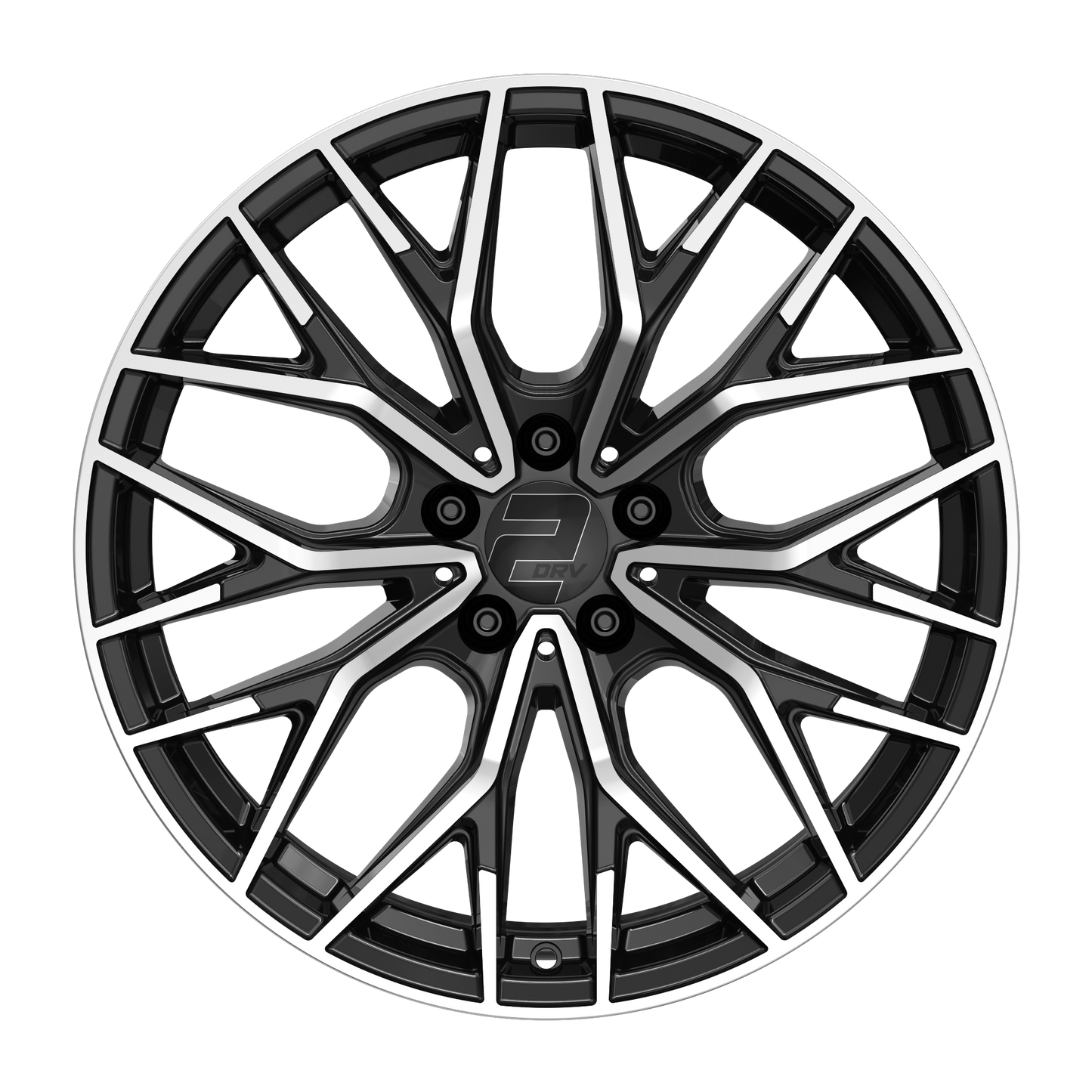 2DRV Felge WH37 Schwarz Hochglanzpoliert