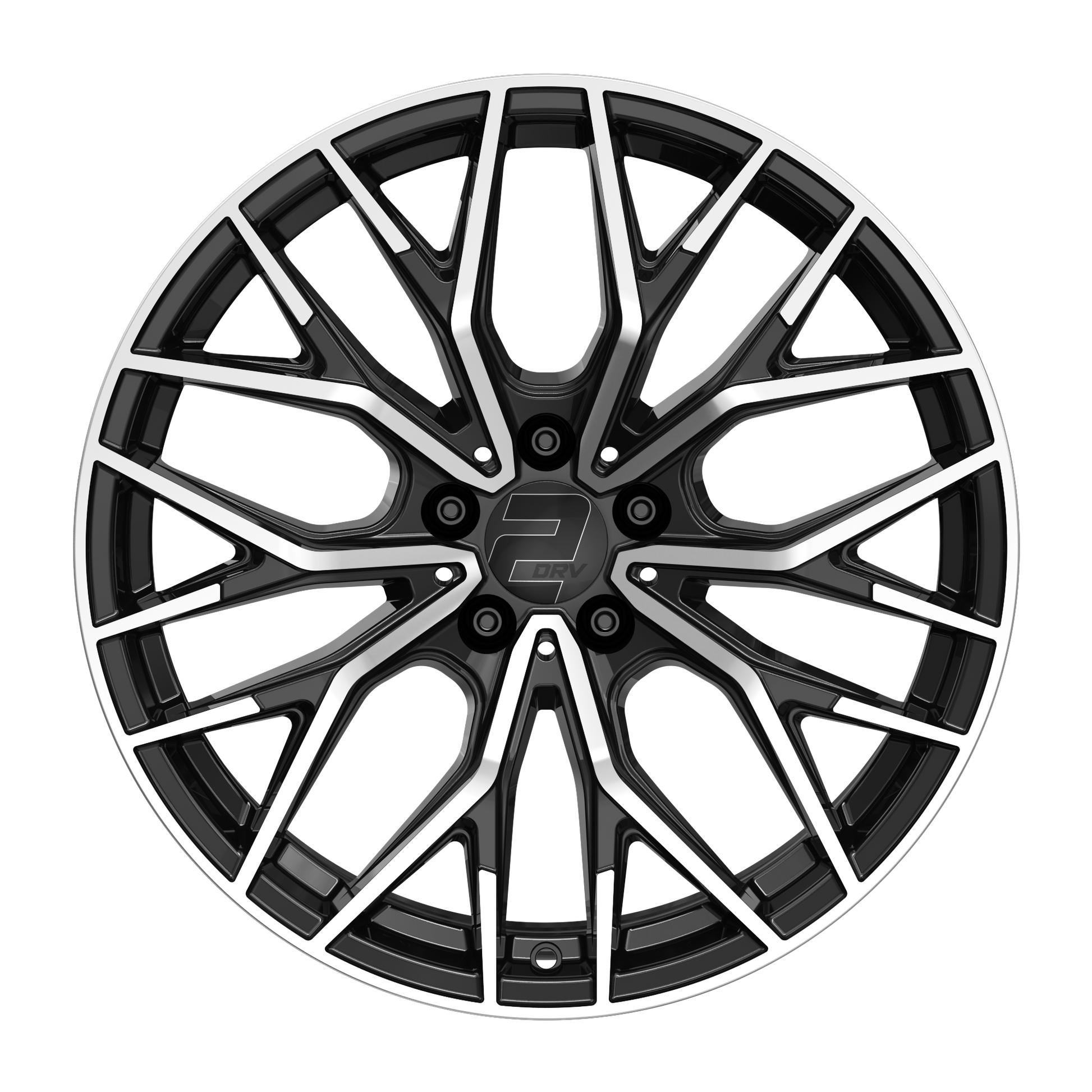 2DRV Felge WH37 Schwarz Hochglanzpoliert