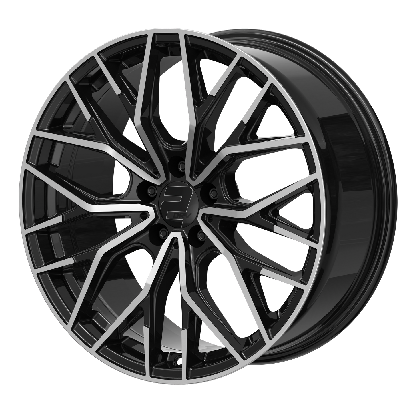2DRV Felge WH37 Schwarz Hochglanzpoliert