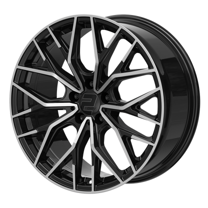 2DRV Felge WH37 Schwarz Hochglanzpoliert