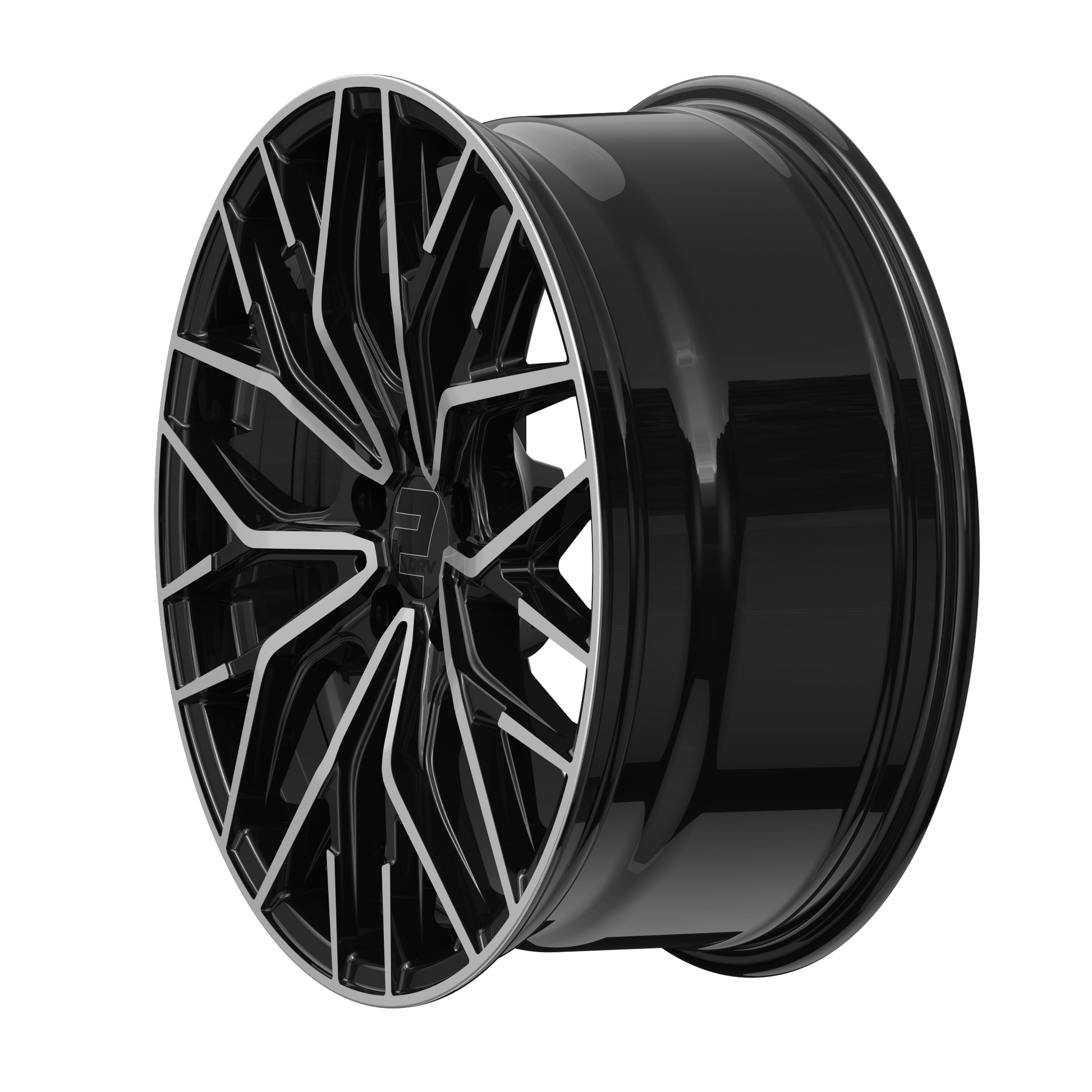 2DRV Felge WH37 Schwarz Hochglanzpoliert