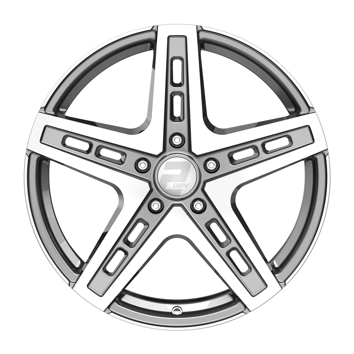 2DRV Felge WH38 Daytona Grau Hochglanzpoliert