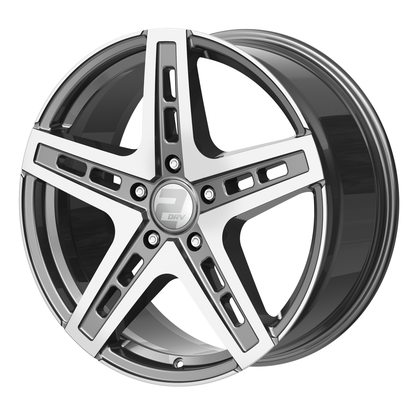 2DRV Felge WH38 Daytona Grau Hochglanzpoliert