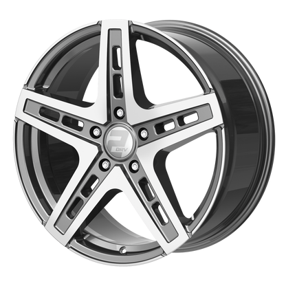 2DRV Felge WH38 Daytona Grau Hochglanzpoliert