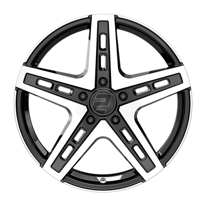 2DRV Felge WH38 Schwarz Hochglanzpoliert