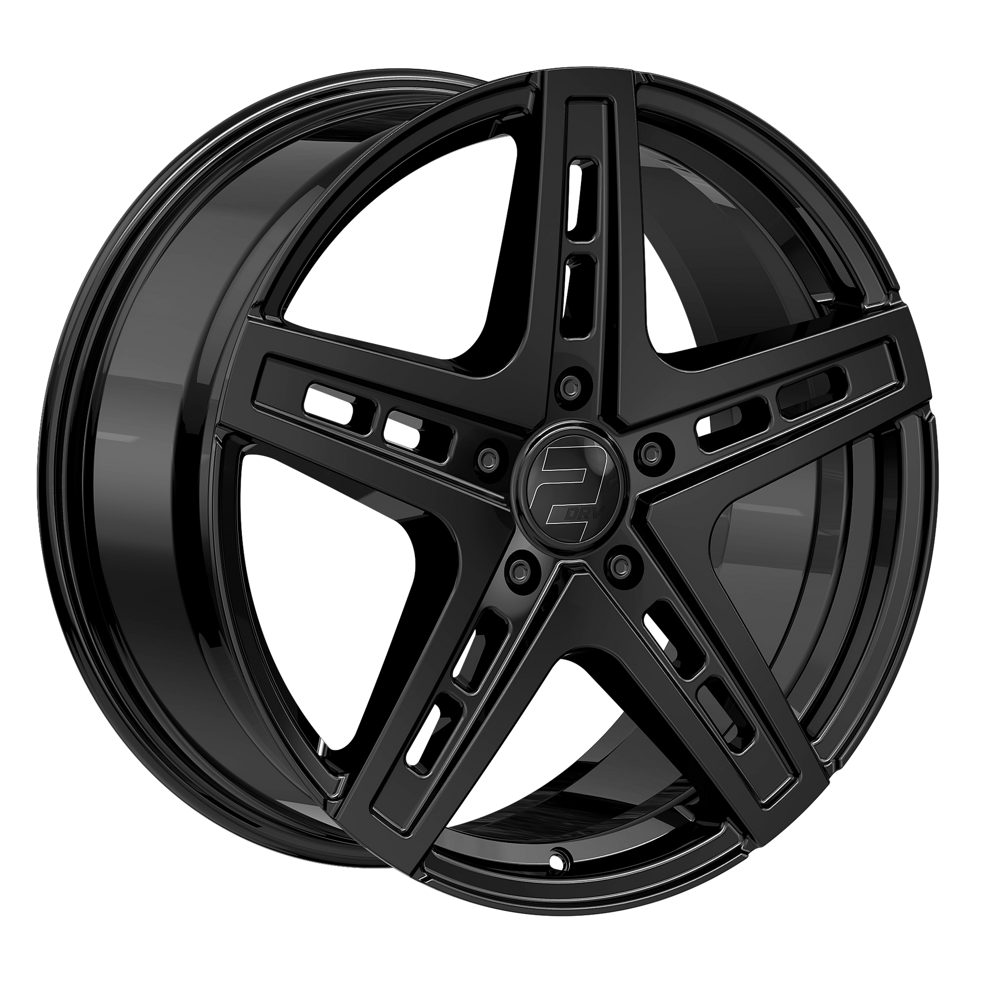 2DRV Felge WH38 Schwarz glänzend lackiert