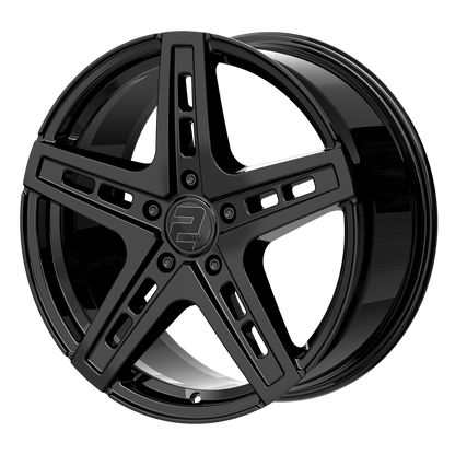 2DRV Felge WH38 Schwarz glänzend lackiert