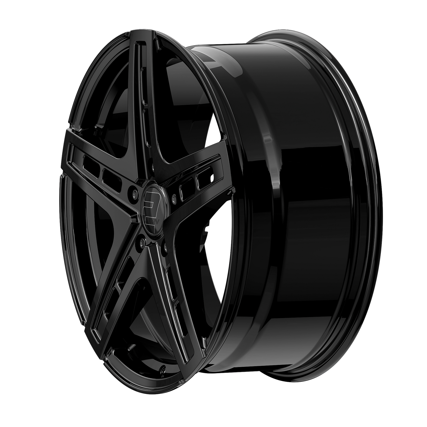 2DRV Felge WH38 Schwarz glänzend lackiert