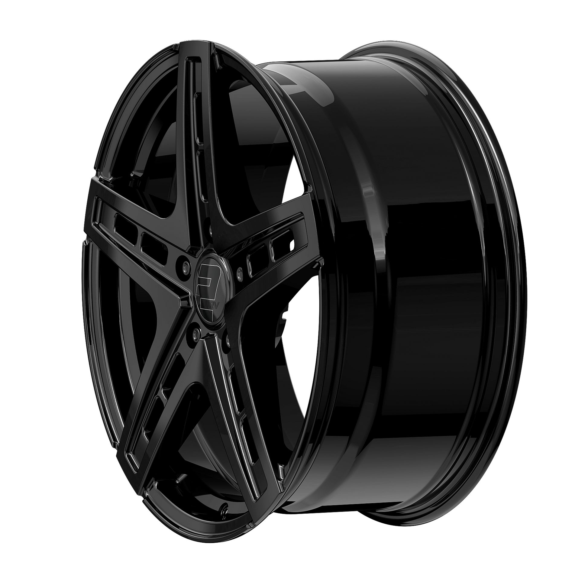 2DRV Felge WH38 Schwarz glänzend lackiert