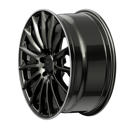 2DRV Felge WH39 Dark Gunmetal lackiert mit Hochglanzpoliertem Felgenbett