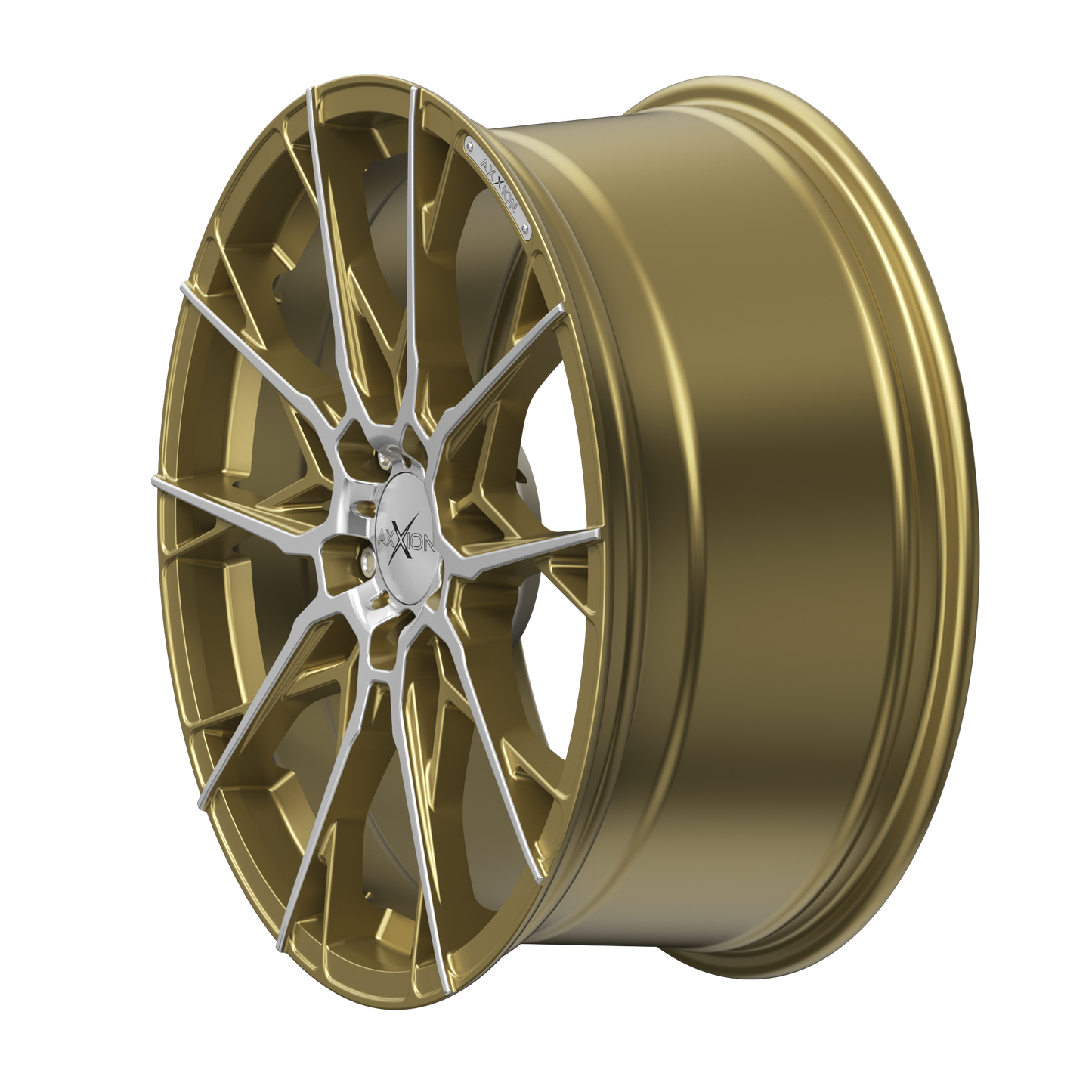 AXXION Felge X1 Gold Matt poliert