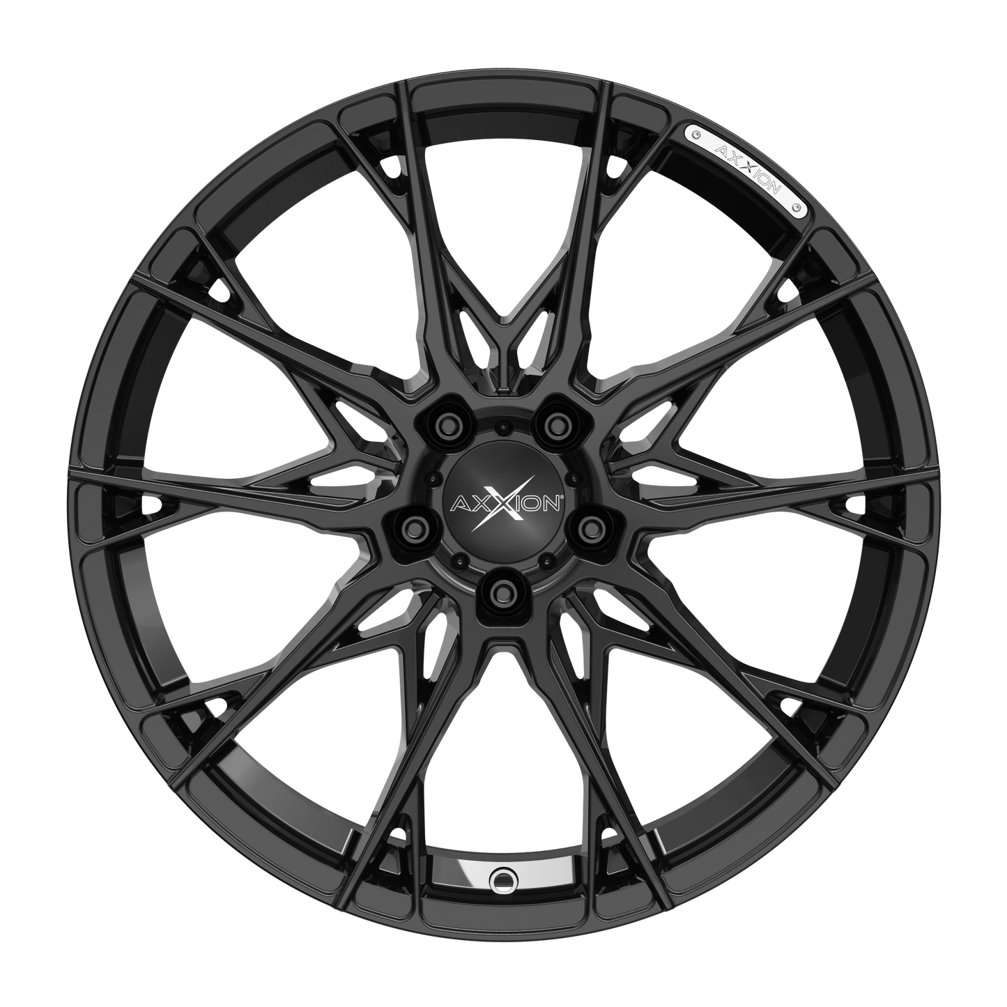 AXXION Felge X1 Schwarz glänzend lackiert