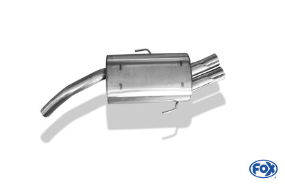 Alfa Romeo 156 Endschalldämpfer - 2x76 Typ 18