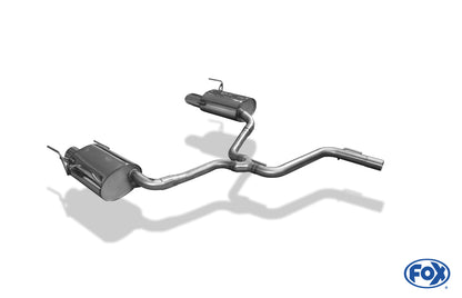 Alfa Romeo 159/ Alfa Romeo 159 Sportwagon Endschalldämpfer rechts/links - 115x85 Typ 38 rechts/links