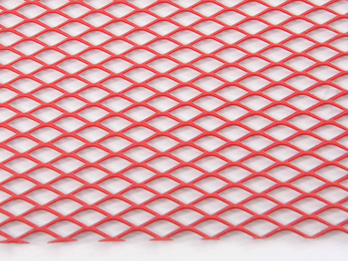 FK Racegitter 135x30cm rot universal zuschneidbar Wabengitter Alugitter Racinggitter