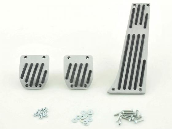 FK Alupedale Pedale Set 3-teilig BMW 3er, 5er, 7er, X3, X5 Pedalcover Autopedale Streifen-Design