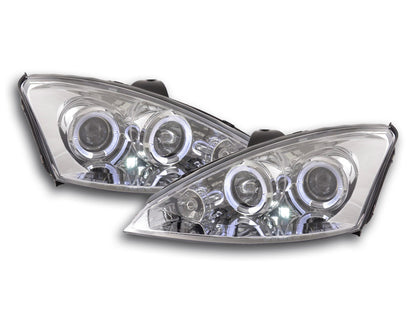 Scheinwerfer Set Ford Focus Bj. 98-01 chrom