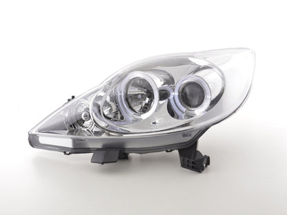 Scheinwerfer Set Peugeot 107 Bj. 05- chrom für Rechtslenker
