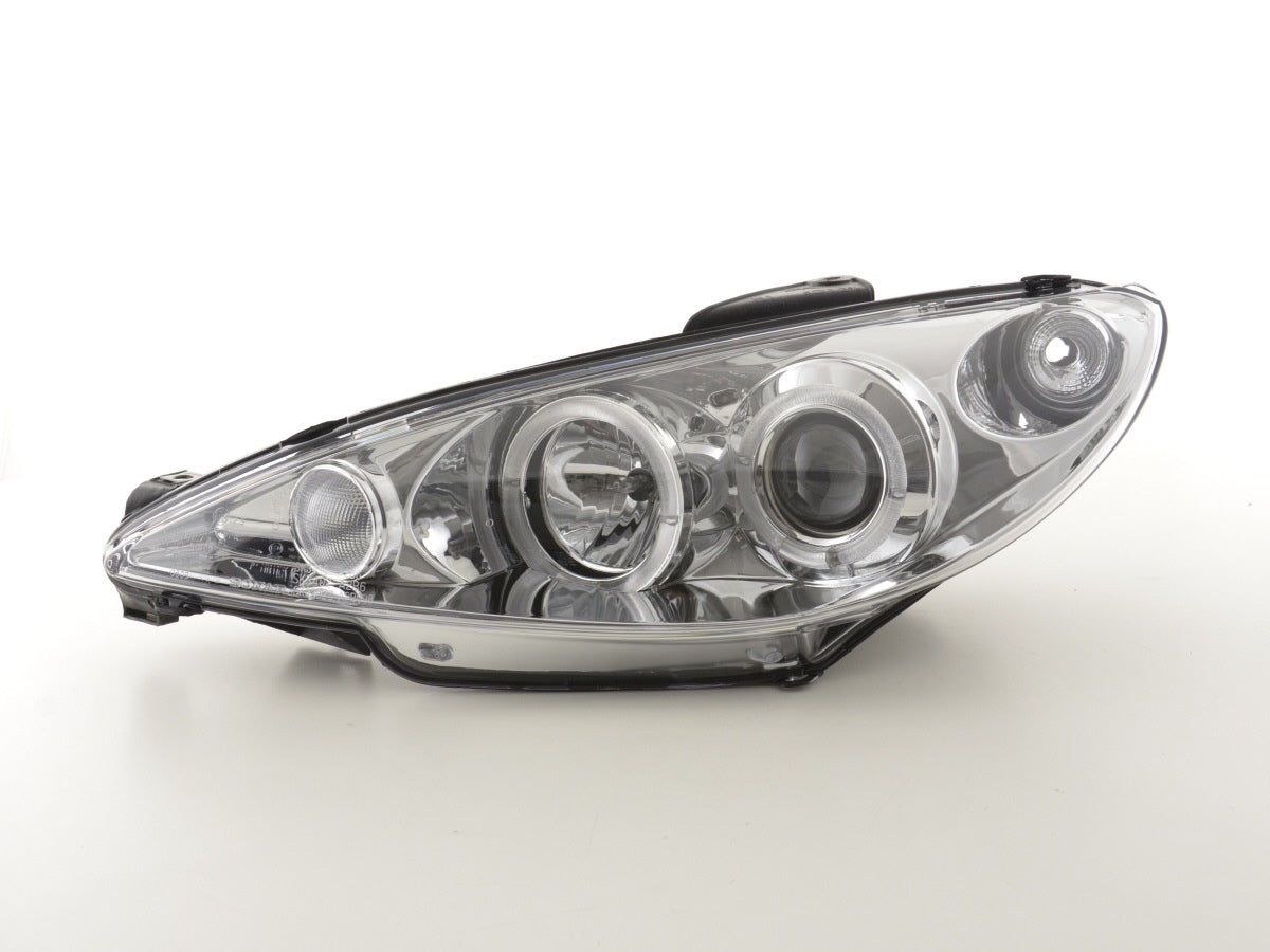 Scheinwerfer Set Peugeot 206 Typ S16 99- Bj. 02-05 chrom