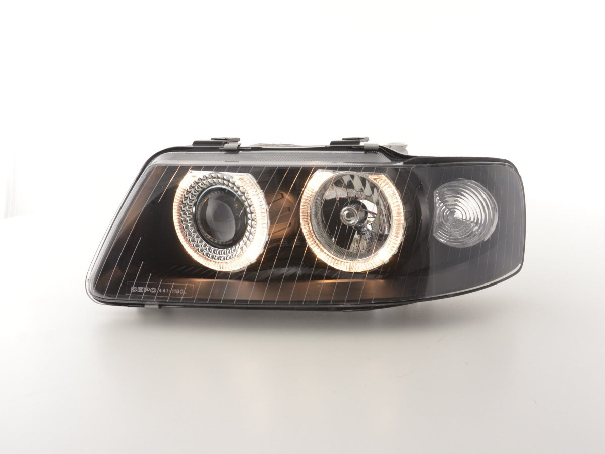 Scheinwerfer Set Angel Eyes Audi A3 Typ 8L  01-03 schwarz