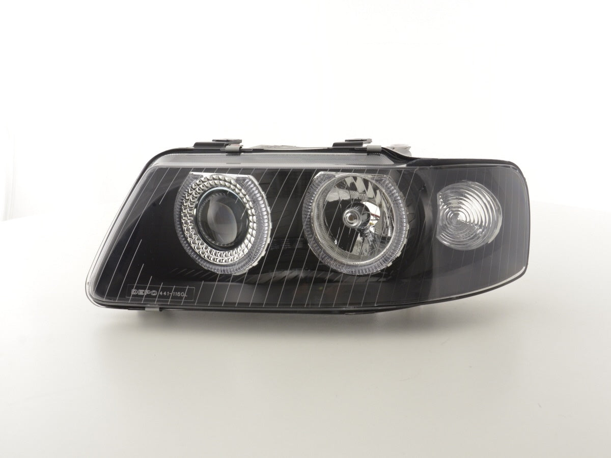 Scheinwerfer Set Angel Eyes Audi A3 Typ 8L  01-03 schwarz