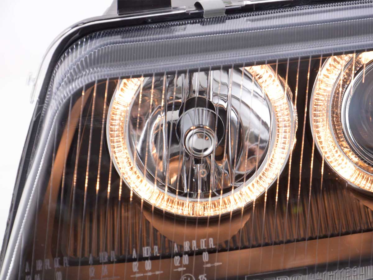 Scheinwerfer Set Angel Eyes Audi A4 Typ B5  95-99 schwarz