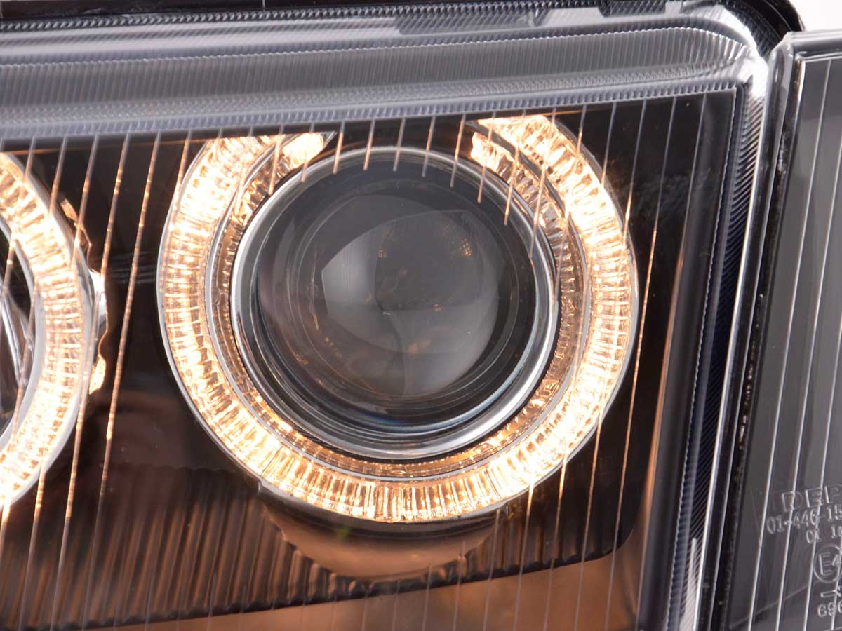 Scheinwerfer Set Angel Eyes Audi A4 Typ B5  95-99 schwarz