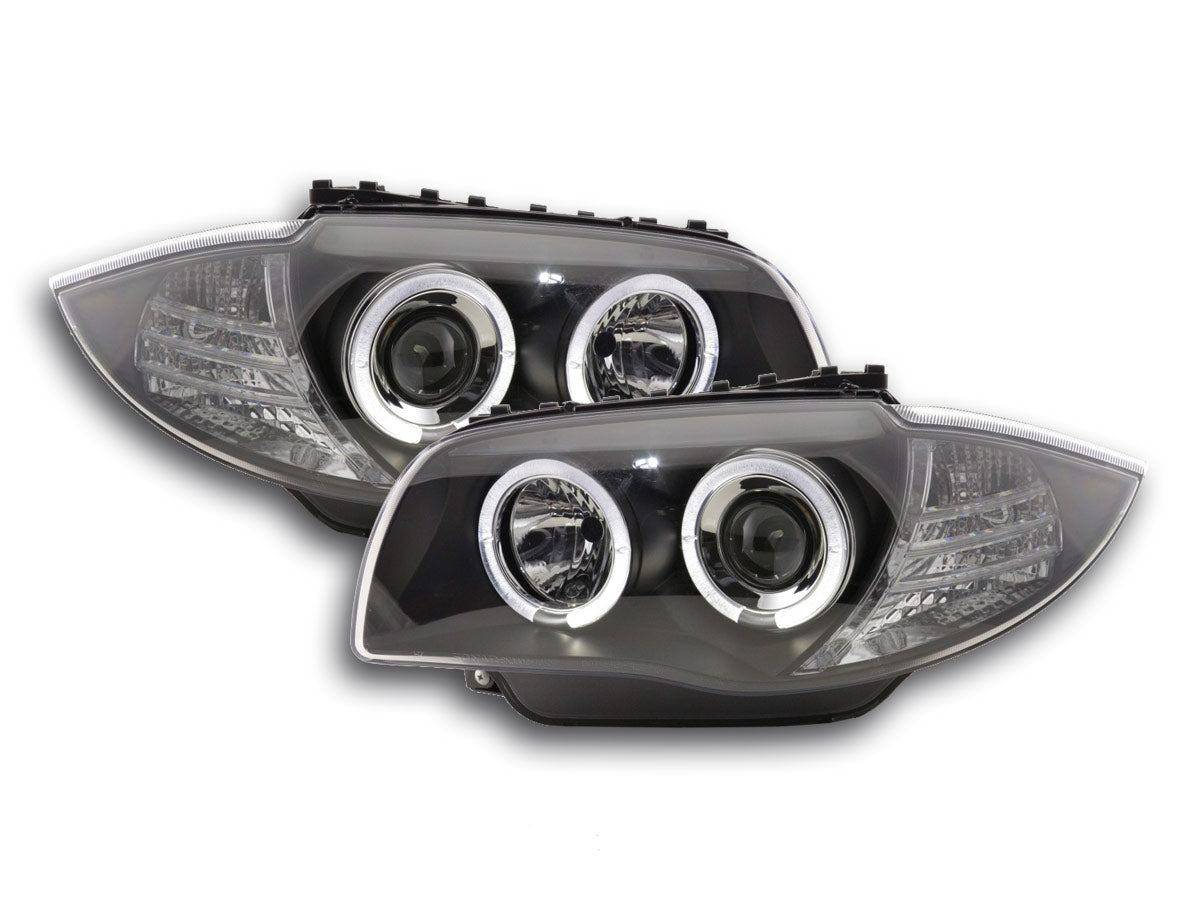 Scheinwerfer Set BMW 1er Typ E87/E81 Bj. 04- schwarz