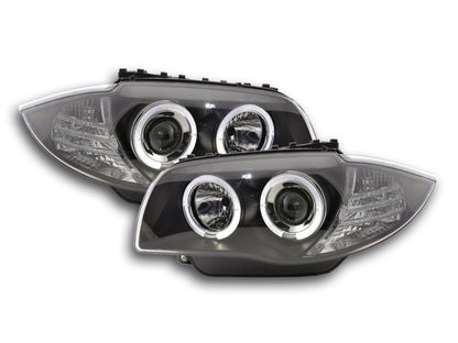 Scheinwerfer Set BMW 1er Typ E87/E81 Bj. 04- schwarz