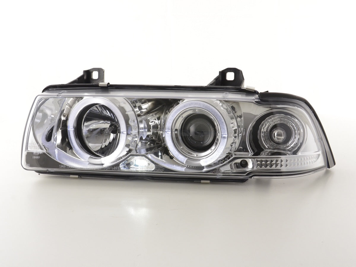 Scheinwerfer Set BMW 3er Coupe Typ E36 Bj. 92-98 chrom
