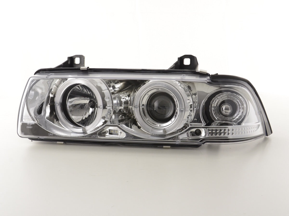 Scheinwerfer Set BMW 3er Coupe Typ E36 Bj. 92-98 chrom