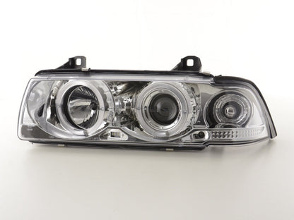 Scheinwerfer Set BMW 3er Coupe Typ E36 Bj. 92-98 chrom