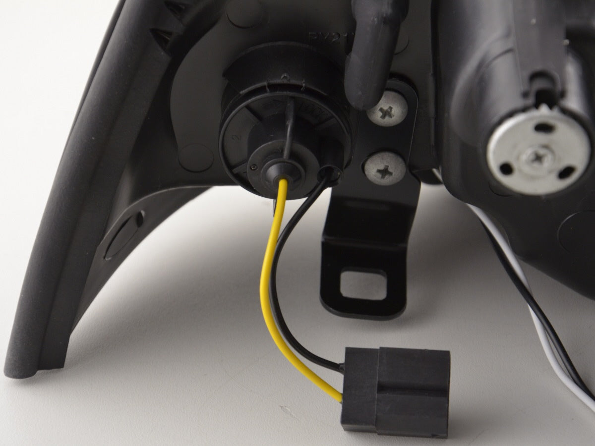 Scheinwerfer Set Angel Eyes BMW 3er E36 Limo/Touring Bj. 92-98 schwarz