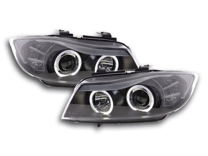Scheinwerfer Set BMW 3er Typ E90/E91 Bj. 05-08 schwarz