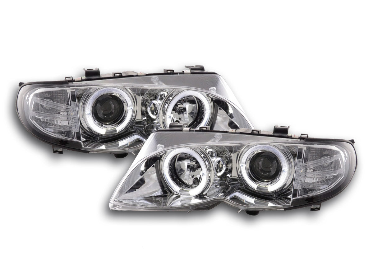 Scheinwerfer Set BMW 3er E46 Limo/Touring Bj. 02-05 chrom