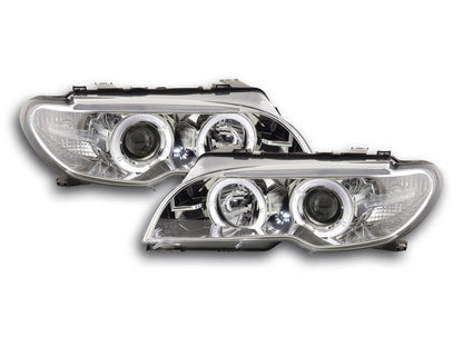 Scheinwerfer Set BMW 3er E46 Coupe/Cabrio Bj. 03-05 chrom