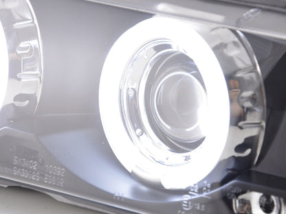 Scheinwerfer Set Angel Eyes CCFL BMW 3er E36 Coupe/Cabrio Bj. 92-98 schwarz