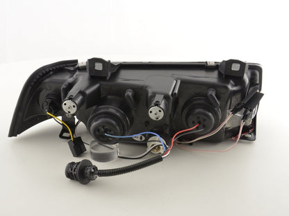 Scheinwerfer Set Angel Eyes CCFL BMW 3er E36 Limo Bj. 92-98 schwarz
